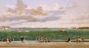 William Aiken Walker Charleston Harbor oil on canvas